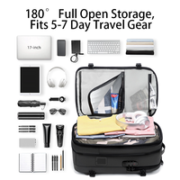 Sac à dos de voyage extensible avec pompe à vide intégrée, imperméable, pour ordinateur portable, idéal pour les voyages d'affaires et les activités de plein air