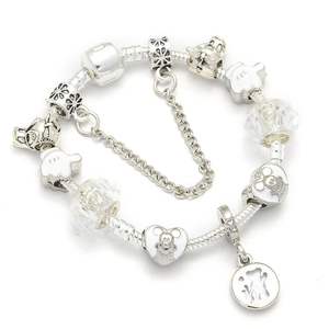 Bracelet à breloques en argent pour femme, tendance EBay - Product Image 1