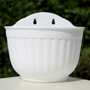 Vaso da Fiori in Plastica per Interni ed Esterni, Design da Appendere <span class=keywords><strong>a</strong></span> Parete, per Giardino, Casa, <span class=keywords><strong>Vivaio</strong></span>, con Base Rinforzata - Product Image 4