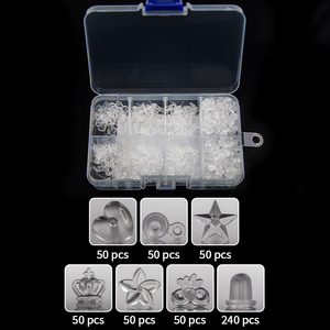 Thân thiện với môi đạt được thử nghiệm rõ ràng Bông tai đinh tán cho thể thao chống dị ứng nhựa nhựa Bông tai bài Phụ kiện tự làm - Product Image 1