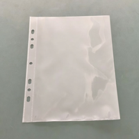 Protège-cartes photo ultra-transparents à 1 pochette pour classeur A5 à 6 anneaux, pages photo double face à chargement par le haut