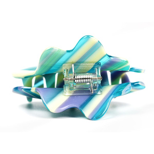 إكسسوارات شعر على الطراز الكوري العتيق من مزيج الألوان من YIYI Clips تصميم الشارع ، مقاطع سماوية زرقاء سوداء وردية مخصصة - Product Image 4