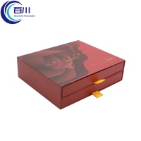 Caja de Regalo Exclusiva de Papel Recubierto con Doble Cajón, Logotipo Personalizado, Color Festivo, para Chocolates, Cuidado de la Piel, Cosméticos y Regalos