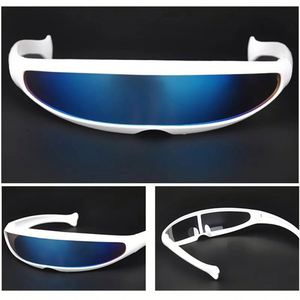 Lunettes de soleil personnalisées avec logo, verres miroir, petite monture, lentille monobloc, pour hommes et femmes, idéales pour les fêtes - Product Image 3