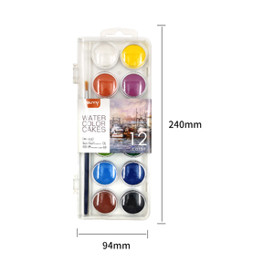 Ensemble de peinture <span class=keywords><strong>Gouache</strong></span> aquarelle solide de haute qualité pour enfants pour papier et toile peinture Art Style dans un emballage en boîte - Product Image 5