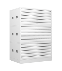 Armoire de rangement moderne verrouillable à 5 tiroirs en acier blanc pour atelier scolaire et hôtel pour classeur et rangement de papier - Product Image 2