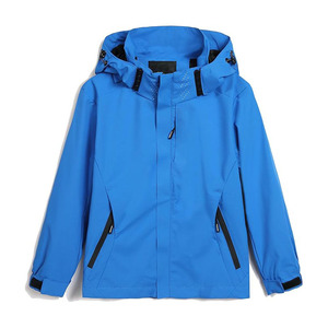 Veste coupe-vent légère imperméable à capuche pour garçon, avec logo personnalisé, vente en gros, pour activités <span class=keywords><strong>de</strong></span> plein air, randonnée, vêtements - Product Image 2