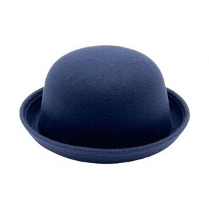 <strong>Fuchsia</strong> Adult Felt <strong>Hat</strong> with Bow and Ribbon - Product Image 1