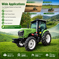 Tracteur agricole LAWNIO à prix de gros, moteur diesel 4 cylindres, performance 4x4 pour la récolte
