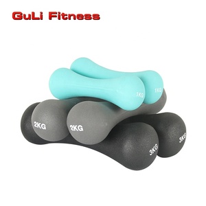 Guli Fitness Vinyl Dumbbells Multi Color Neoprene Bone Shape Dumbbell Cast Iron <strong>Hand</strong> <strong>Weights</strong> Ladies Exercise - Product Image 2