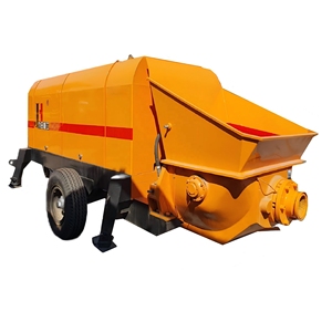Bomba de Hormigón para Remolque de Hormigón con Motor Diésel DHBT120 27 338 de Alta Frecuencia y Volumen de la Marca JIUHE de China - Product Image 1