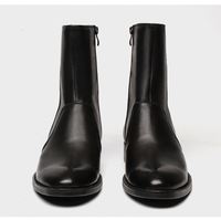 Bottines Chelsea pour homme au design classique, bottes de cow-boy en cuir véritable pour homme, tailles 37-45