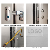 Boîtier de distribution électrique en acier gris OEM, étanche, panneau de commande électrique IP65, sûr, durable, revêtement en poudre métallique