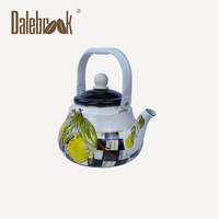 Bouilloire à thé émaillée de style arabe, pot émaillé en forme de poire anti-fuite, bouilloire à thé