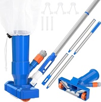 ICEGALAX Spa Kit de brosse de nettoyage de piscine Buse d'aspiration Dispositif d'aspiration Buse torrent avec barre à poils pour le nettoyage de la baignoire SPA