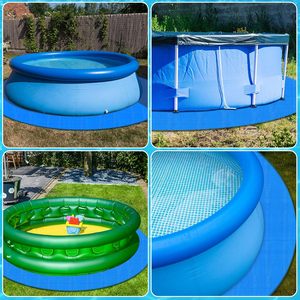 Bâche de <span class=keywords><strong>piscine</strong></span> extérieure imperméable <span class=keywords><strong>et</strong></span> anti-poussière, de forme ronde <span class=keywords><strong>et</strong></span> rectangulaire, enduite <span class=keywords><strong>et</strong></span> traitée anti-UV, légère - Product Image 3