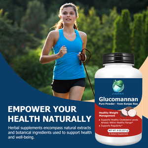 OEM ODM Glucomanano Puro Orgánico en Polvo 2000mg, Suplemento Dietético de Raíz de Konjac, Apoya la Pérdida de Peso y un Colesterol Saludable - Product Image 3
