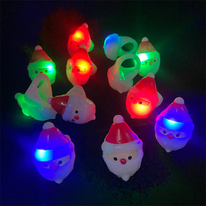 Hot Selling <b>LED</b> Finger <b>Lights</b> <b>Light</b> up Toys Snowman Snowflake Santa <b>Tree</b> Elk Ring Christmas Gift Ring Party Children's Toys - Product Image 6
