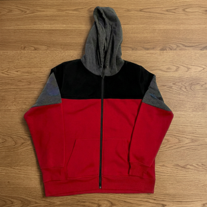 Sudadera con Capucha para Hombre, Diseño Color Block, Cierre Completo, 100% Algodón, Corte Regular, Estilo Urbano para Invierno - Product Image 3