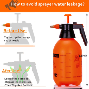 2L Garden Pump Pressure Small Lightweight <b>Plastic</b> <b>Spray</b> <b>Bottle</b> Water Hand Sprayer for Garden - Product Image 3