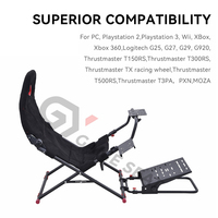 GY018W OEM Nouveau simulateur de course automobile pliable, cockpit de simulateur de course, chaise de jeu F1