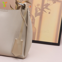 Étiquette de bagage en cuir PU, pendentif de sac, breloque de sac en cuir avec portrait d'animal, breloque de sac à main portable, étiquette de valise étanche