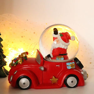 كرة ثلجية زجاجية مصنوعة من الراتنج للبيع بالجملة، زينة مخصصة لعيد الميلاد والهالوين، كرة ثلجية للسيارة - Product Image 4