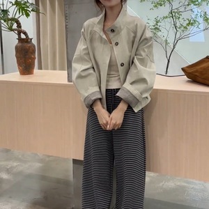Regular Ultra-flattering Stand-collar <strong>Trench</strong> <strong>Coat</strong> <strong>Women</strong>; Spring/autumn 2026 New Arrivalloose Casual Jacket Polyester Fleece - Product Image 1
