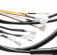 Adaptor Kabel Tembaga Berlapis Timah 2-Pin Shanyou Electronic dengan Selubung Isolasi PVC, Panjang 1 Meter, Tegangan 12V, IP44 untuk Mobil