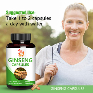 Suplementos Herbales Naturales al por Mayor de Fábrica: Cápsulas de Ginseng con Fibra Dietética, Polvo de Raíz de Ginseng, Apoyo Antioxidante Dietético - Product Image 4