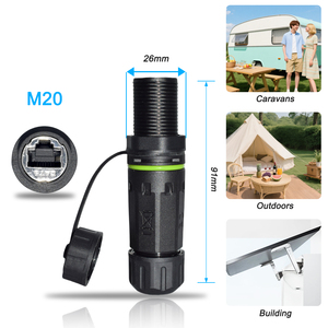 Vente en gros Starlink V3 connecteur adaptateur Ethernet IP68 étanche CAT6A <span class=keywords><strong>RJ45</strong></span> traversée pour installation d'antenne parabolique - Product Image 3