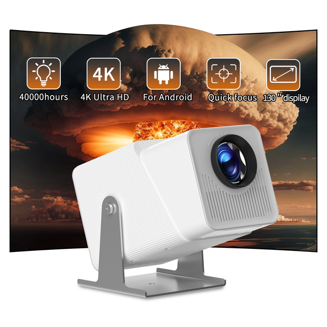 Android 11 4K Full Hd Projectors Smart Home Cinema Portable Mini Projector WIFI 6 BT5.2 Outdoor LED Mobile Phone Video Proyector