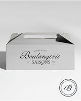 Boîtes d'emballage alimentaire à emporter en carton blanc personnalisées, papier spécial, imperméables, jetables