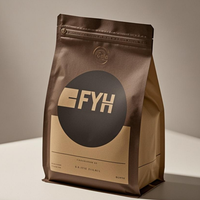 Biodegradable Food Grade Quality Coffee Bag Packaging Pouch for Food with Valve Kraft Craft Aluminum Paper Bag for Coffee Bags