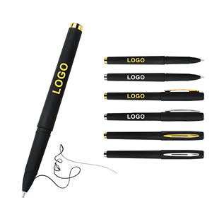 Novelty Office Business Signature Black Classes Gel Ink <b>Pen</b> With Custom Logo Print Blue Black Ink Writing for Manufacture Gift - Product Image 1