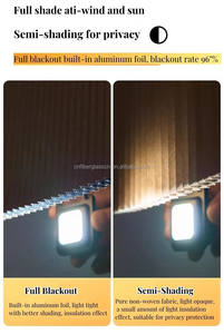 תאית חלון ללא ארוג תריס תריס בד אלומיניום מסגרת אלומיניום יום וילון דבש שחור - Product Image 4