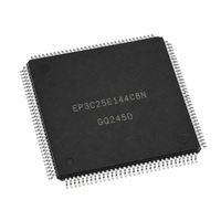 Microcontrôleur IC FPGA EP3C25F256C8N 81 E/S 256FBGA Montage en surface