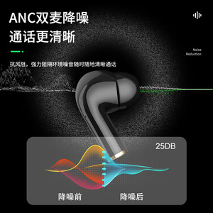 ENC Tiếng Ồn Hủy Bỏ X3 TWS Mini Tai Nghe Không Dây Audifonos Màu Xanh Răng 5.3 Trắng Đen Cho iPhone - Product Image 5