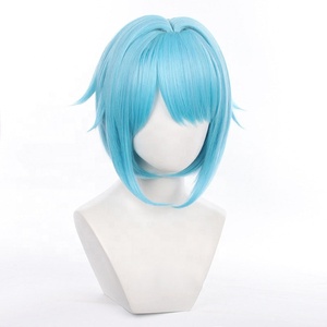 วิกผมคอสเพลย์ชิโนฮาจิมวิกผมฮาโลวีนสังเคราะห์งานปาร์ตี้ทนความร้อนชุดคอสเพลย์รูปดาวสีฟ้าท้องฟ้า35ซม. - Product Image 4
