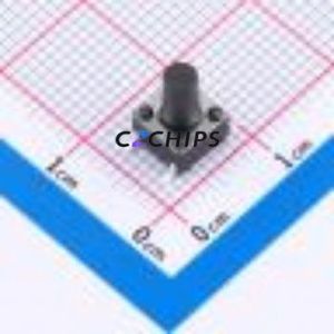 TS669TP 250gf 009 Tactile Switch SMD-4P,6x6mm Switch Single Pole Single Throw Round Button 2.5N Vertical Mount - Product Image 1