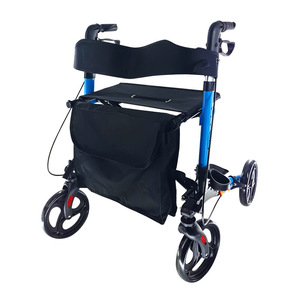 Caddie de courses en alliage d'aluminium avec siège et freins pour personnes âgées bleu 9102 - Product Image 5