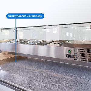 Table de préparation à la pizza professionnelle en acier inoxydable avec plateau en marbre / Congélateur de présentation à la pizza avec refroidissement direct <span class=keywords><strong>Comptoir</strong></span> à pizza <span class=keywords><strong>réfrigéré</strong></span> - Product Image 4