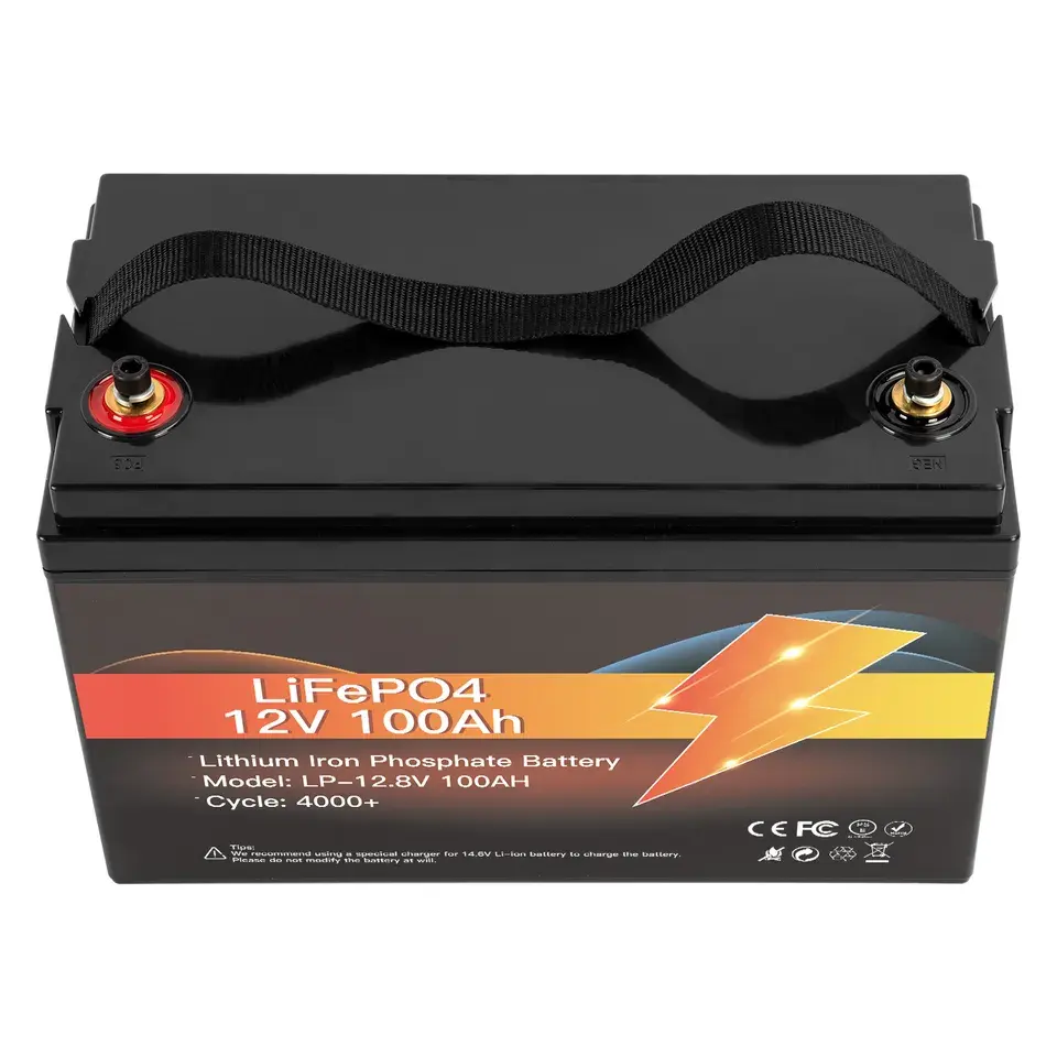 Baterai Lithium untuk mobilitas listrik, baterai litium 12.8v 100AH 150Ah 200Ah untuk mengganti baterai asam timbal