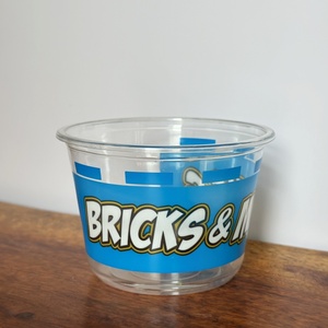 Tùy chỉnh vật nuôi rõ ràng nhựa lạnh ly sữa chua trái cây Acai salad Bát món tráng miệng ly với phẳng/mái vòm có nắp đậy 4-32oz Công suất - Product Image 3