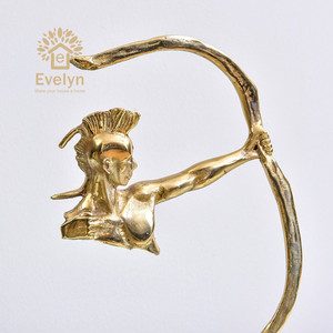 Statue abstraite de l'homme flèche en cuivre, art musical pour <span class=keywords><strong>la</strong></span> <span class=keywords><strong>maison</strong></span> et le jardin, fournitures d'art, décorations en métal pour <span class=keywords><strong>la</strong></span> <span class=keywords><strong>maison</strong></span> - Product Image 3