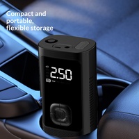Pompe à air électrique portable sans fil pour voiture avec matériau ABS et écran numérique lumineux, gonfleur de pneus 150 psi