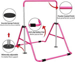 Wellshow Thể dục dụng cụ thanh có thể điều chỉnh chiều cao thể dục Thanh ngang đào tạo trẻ em gấp đào tạo khỉ thanh cho trẻ em