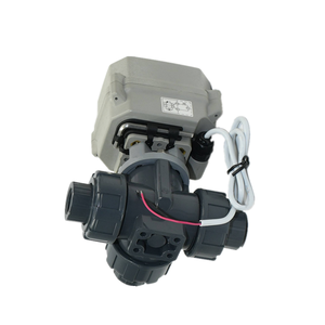 A150 YOUYI Vanne à boisseau sphérique en plastique à commande manuelle 3 voies, double commande, pour contrôle de débit d'eau, OEM NPT, usage général - Product Image 1