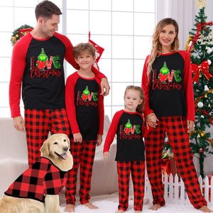 Joyeux Noël <span class=keywords><strong>Nouvel</strong></span> <span class=keywords><strong>An</strong></span> Vêtements Maman Fille Papa Fils Bébé Tenues Assorties 2 PCS Costume Famille Pyjamas Coton Homewear - Product Image 3