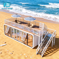 Cabaña Modular Prefabricada de 40 pies, Tipo Apple, para Hotel o Bar, Resistente al Agua, con Dormitorio y Baño